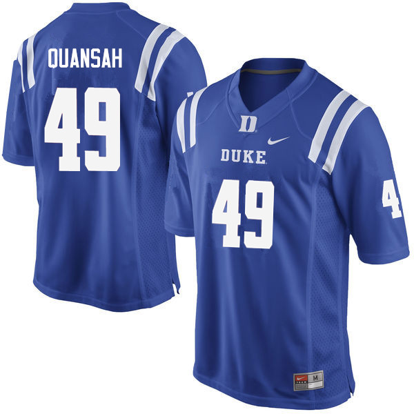 Duke Blue Devils #49 Koby Quansah College Football Jerseys Sale-Blue